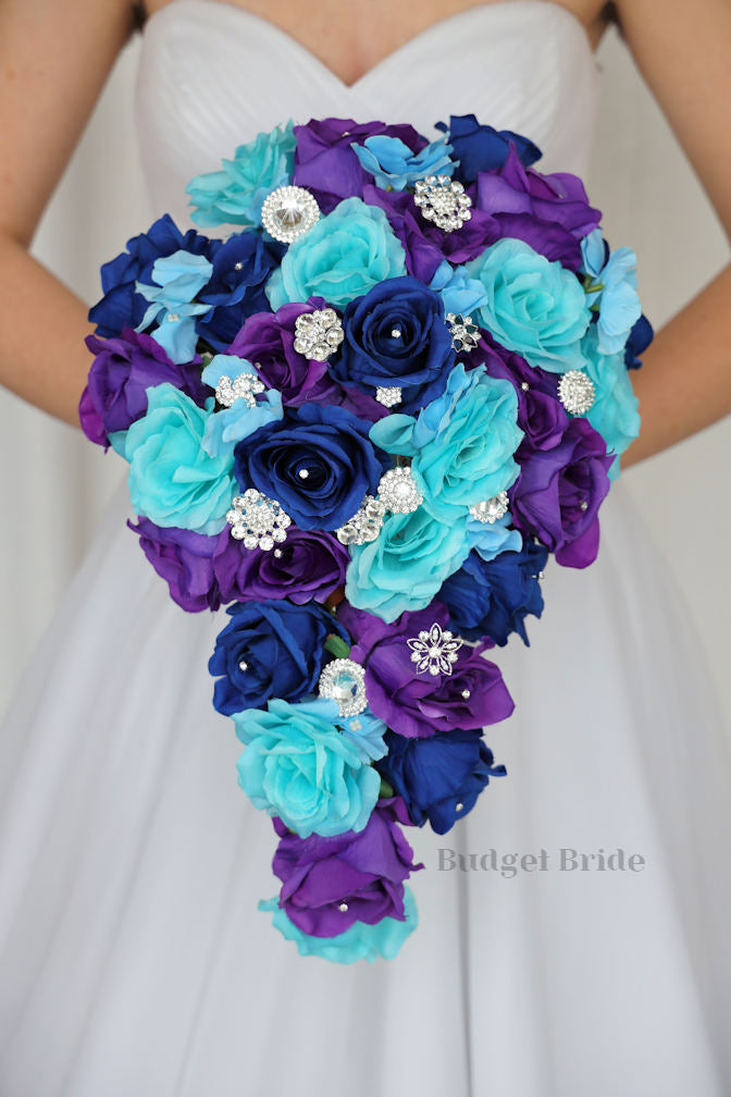 Jewel Rhinestone Wedding Bouquet / – Budget-Bride