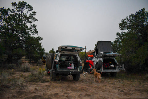 Camping in the desert near Durango
