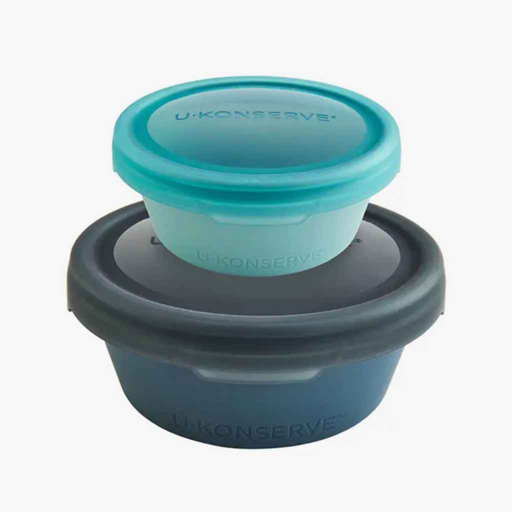 U Konserve Stainless Steel Food Storage Bento Box Container, Leak Proof Silicone Lid Dishwasher Safe - Plastic Free (50oz Teal)