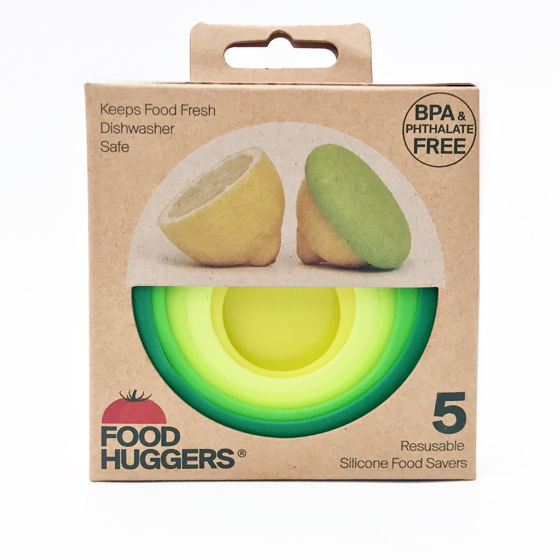 Avocado Huggers by Food Huggers, 2pc Silicone Reusable Avocado