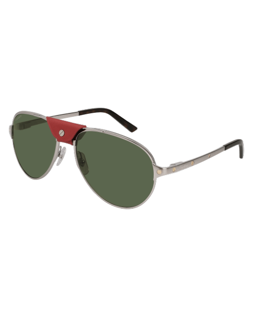 Cartier Première De Cartier Aviator Metal Sunglasses in Metallic for Men |  Lyst