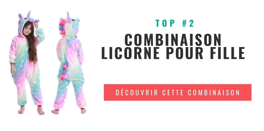 Combinaison licorne pour fille 12 ans