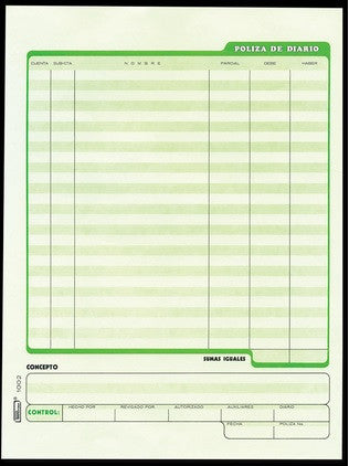 Póliza Diario Printaform Carta 1002 C/3 – Tuksonora