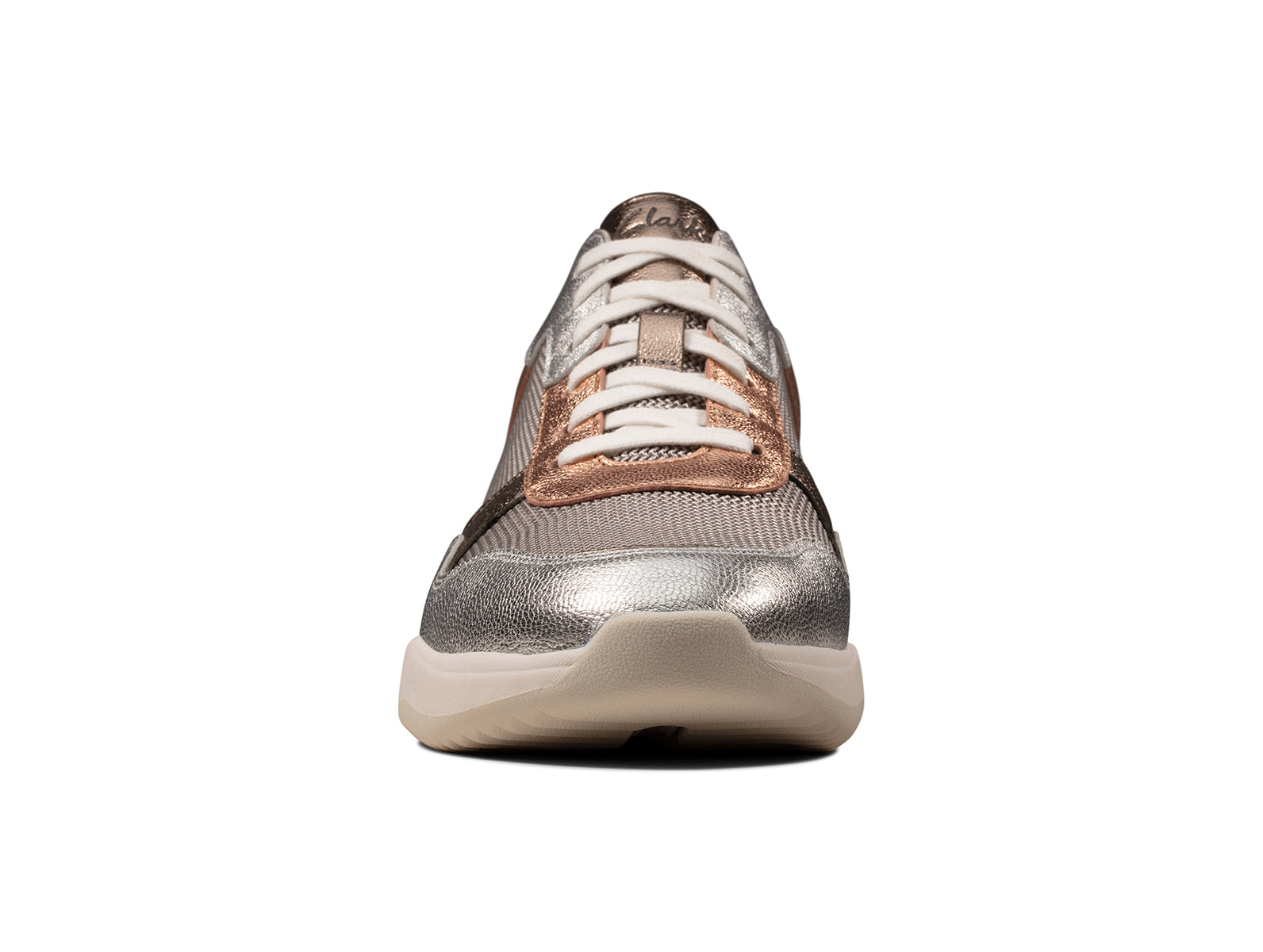 clarks rose gold sneakers