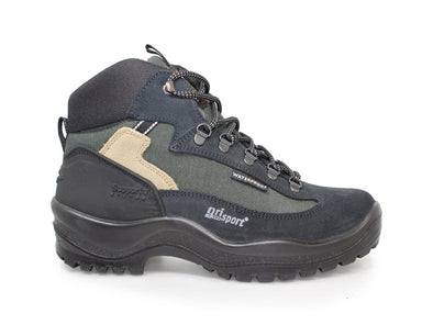navy hiking boots