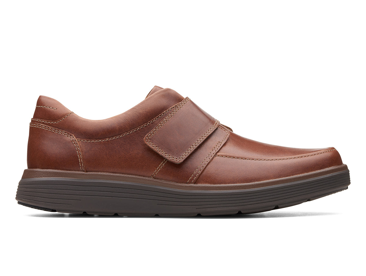 Clarks Un Abode Strap | Dark Tan | Mens Shoes at Walsh Brothers Shoes
