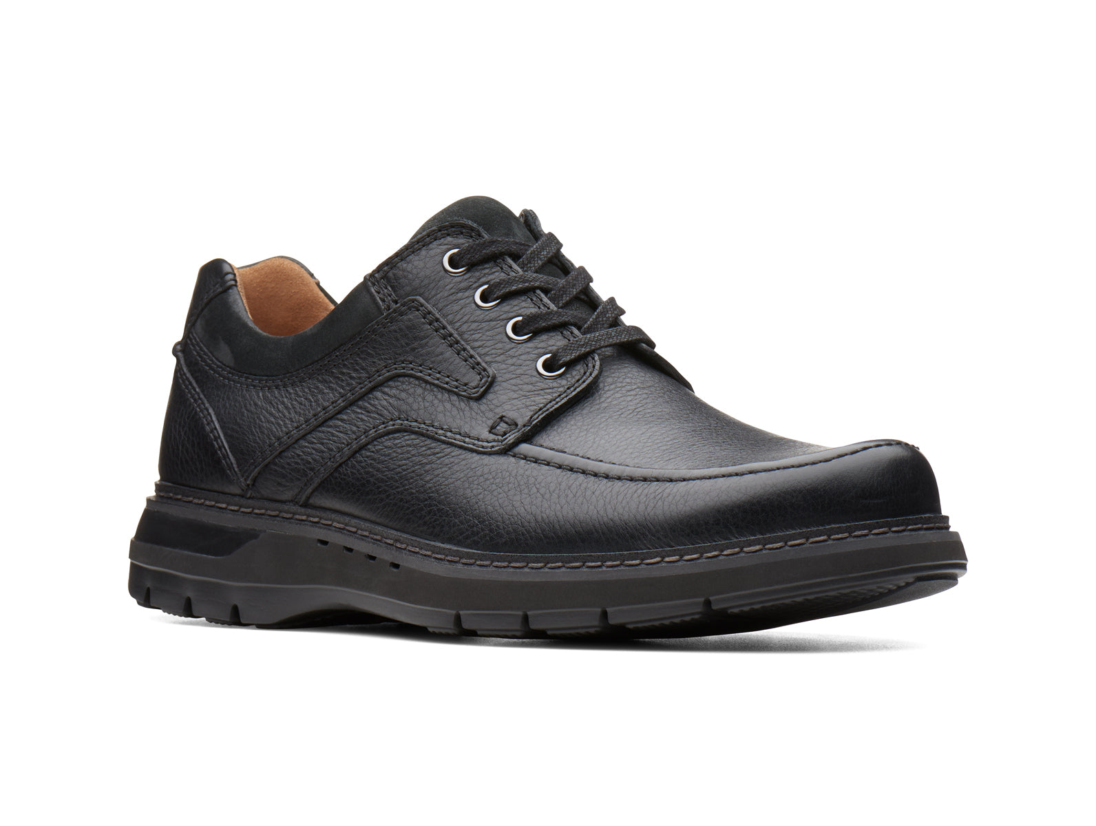 Clarks Un Ramble Lace | Black | Mens 