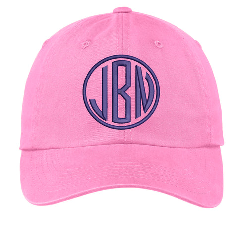 monogrammed hat