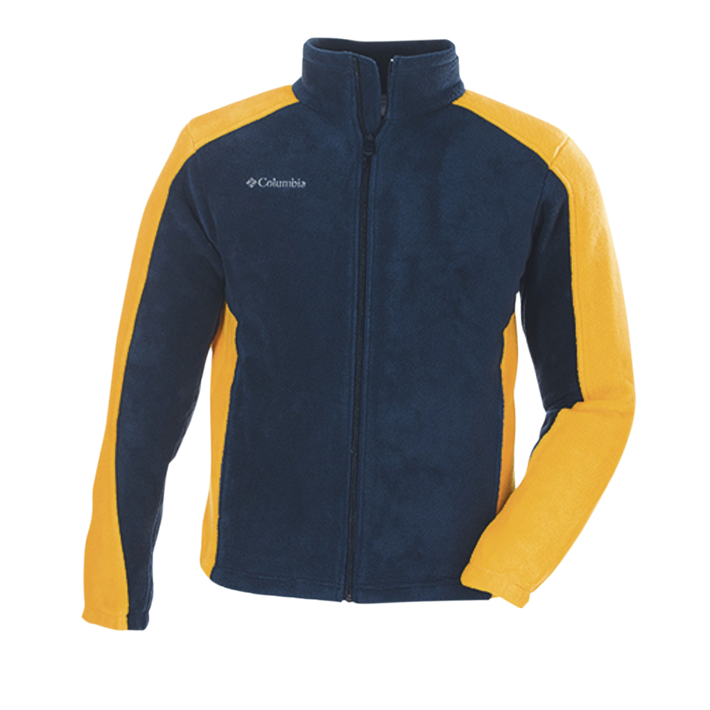 yellow columbia fleece jacket