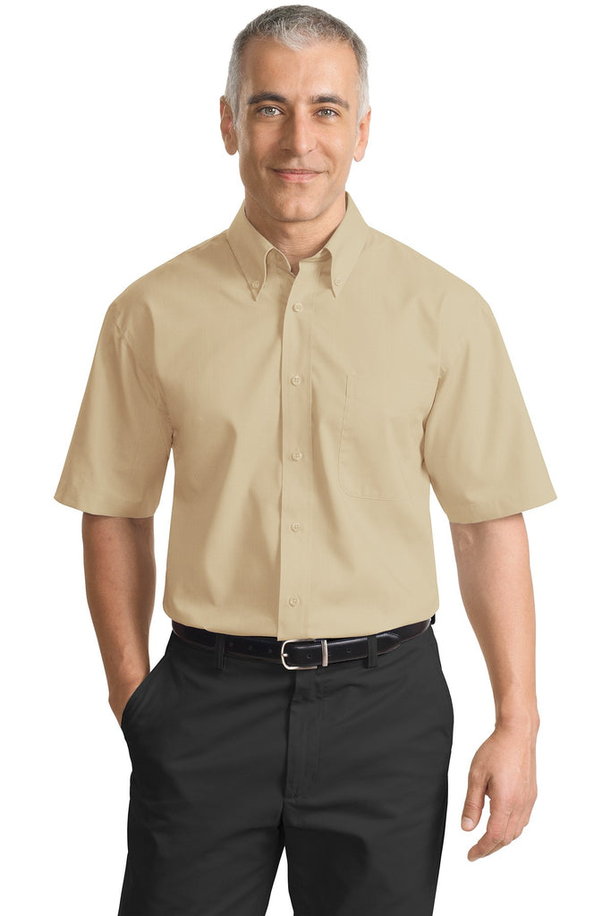 Port Authority® Short Sleeve Value Poplin Shirt. S633 for Sale