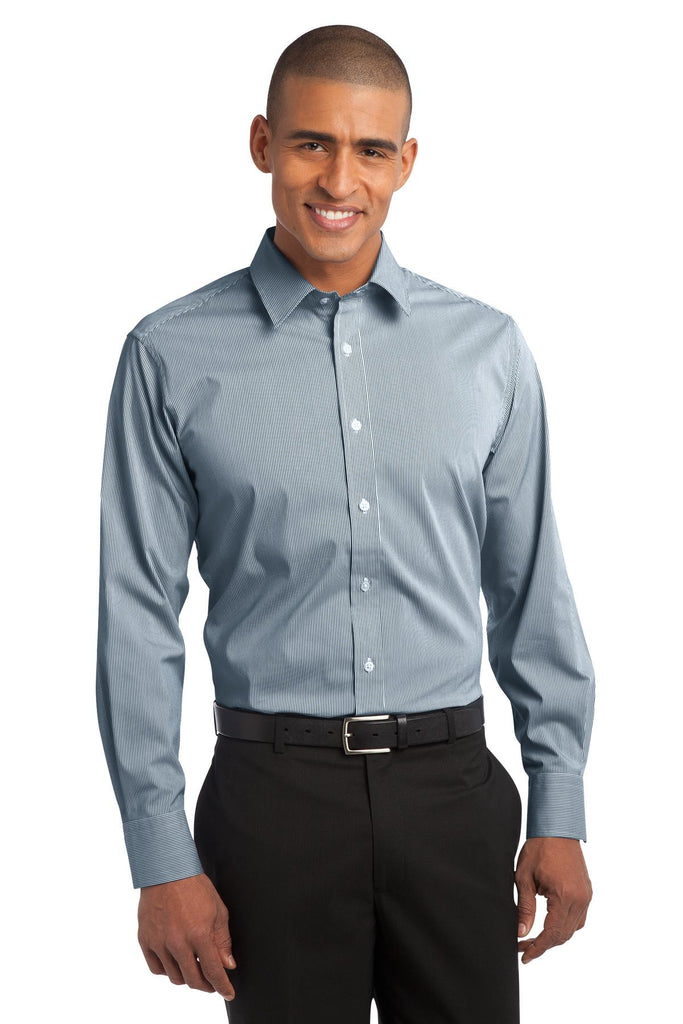 Port Authority® Fine Stripe Stretch Poplin Shirt. S647 for Sale