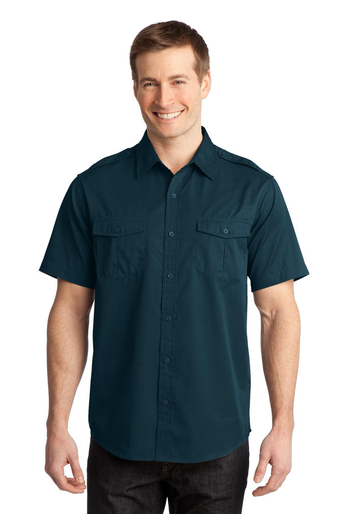 Port Authority® Stain-Resistant Roll Sleeve Twill Shirt. S648