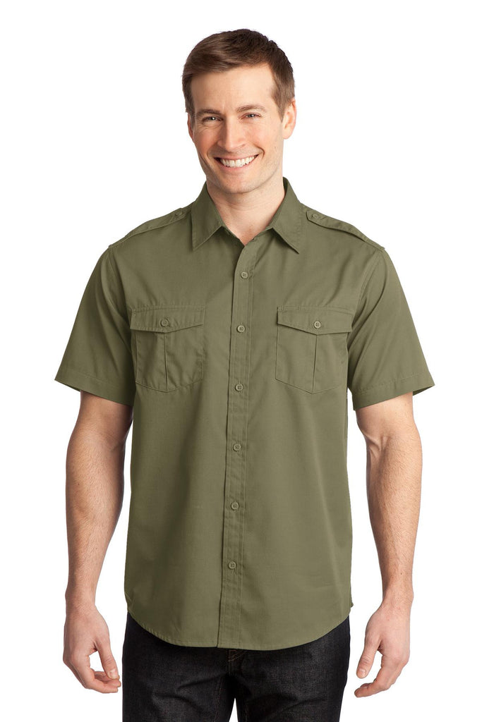 Port Authority® Stain-Resistant Roll Sleeve Twill Shirt. S648