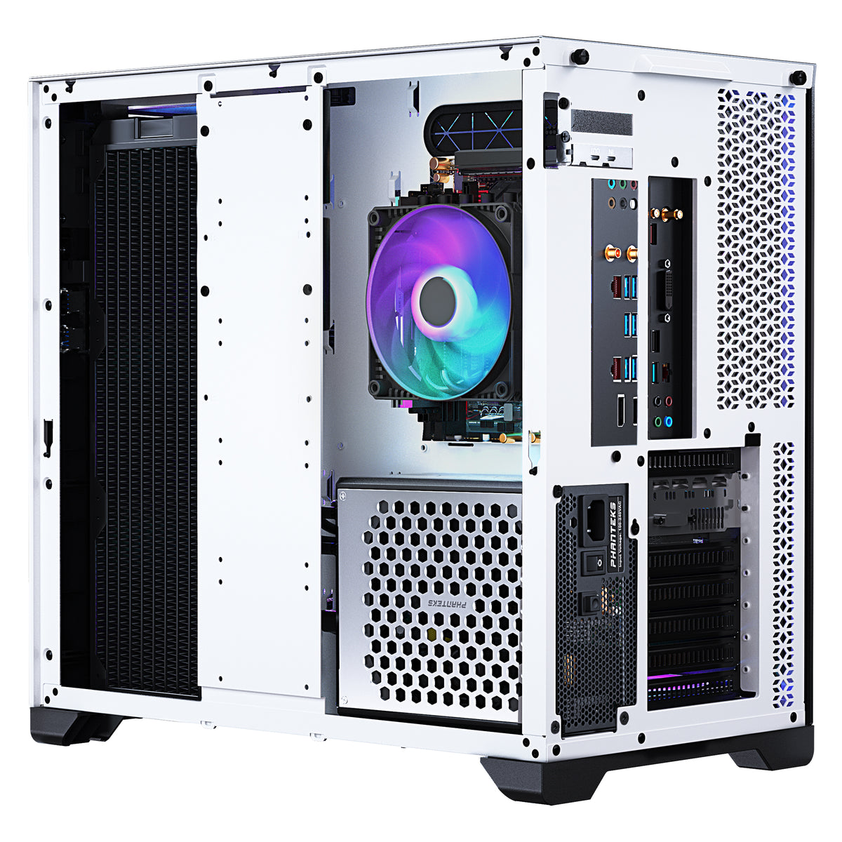 phanteks metallic gear neo qube white