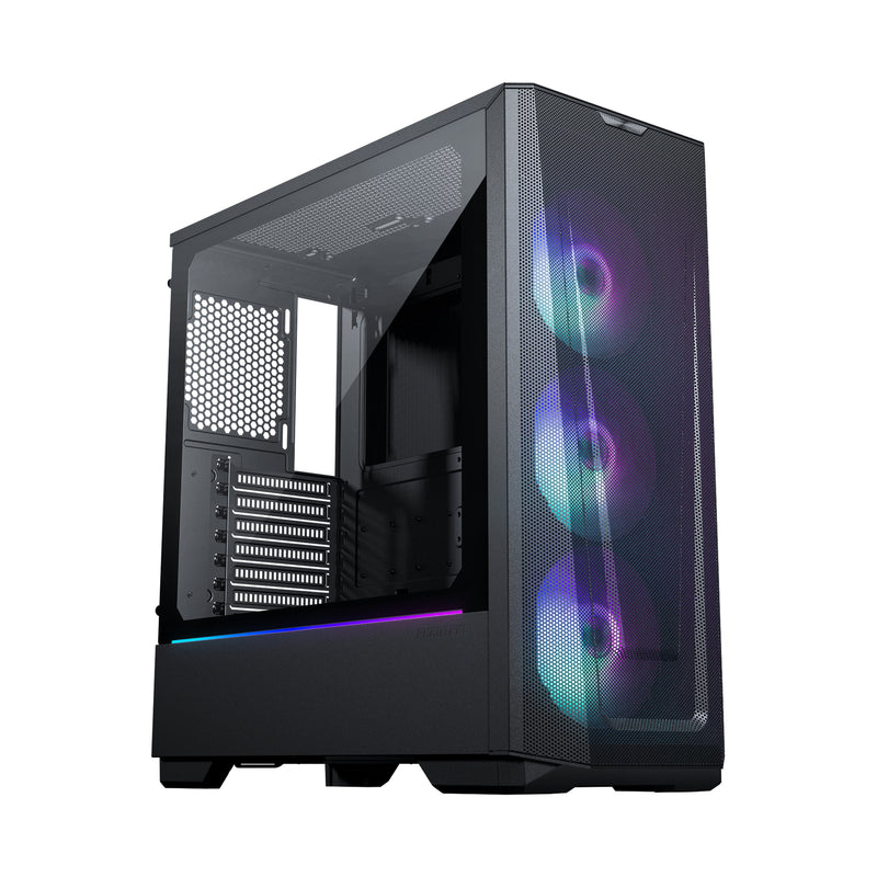 0ptimal Eclipse G360A Ultra-fine Performance Mesh, Mid-tower gaming case, Tempered Glass, Digital-RGB lighting, Black 