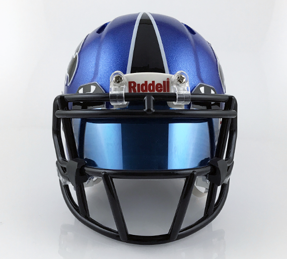 iridescent football visor