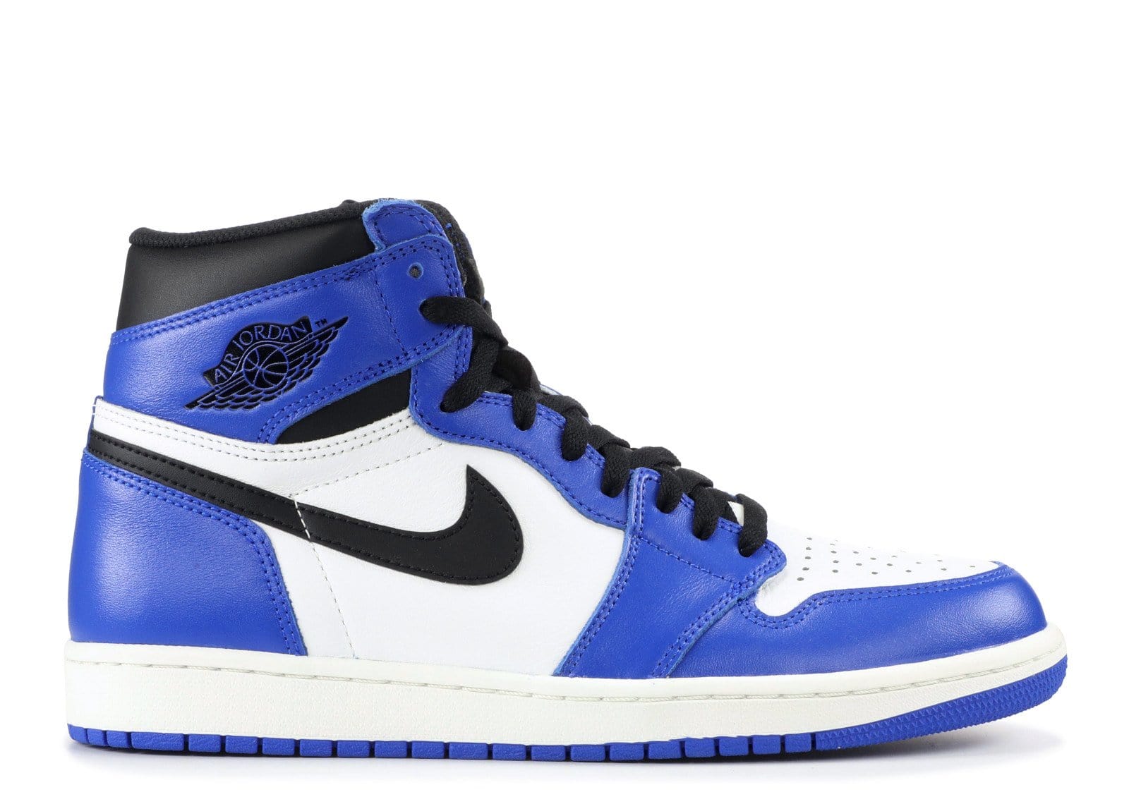 blue and white air jordans 1