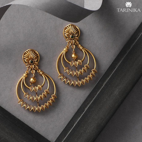 Buy online Gold Brass Chandballi Earring from Imitation Jewellery for Women  by Piah Fashion for 259 at 83 off  2023 Limeroadcom