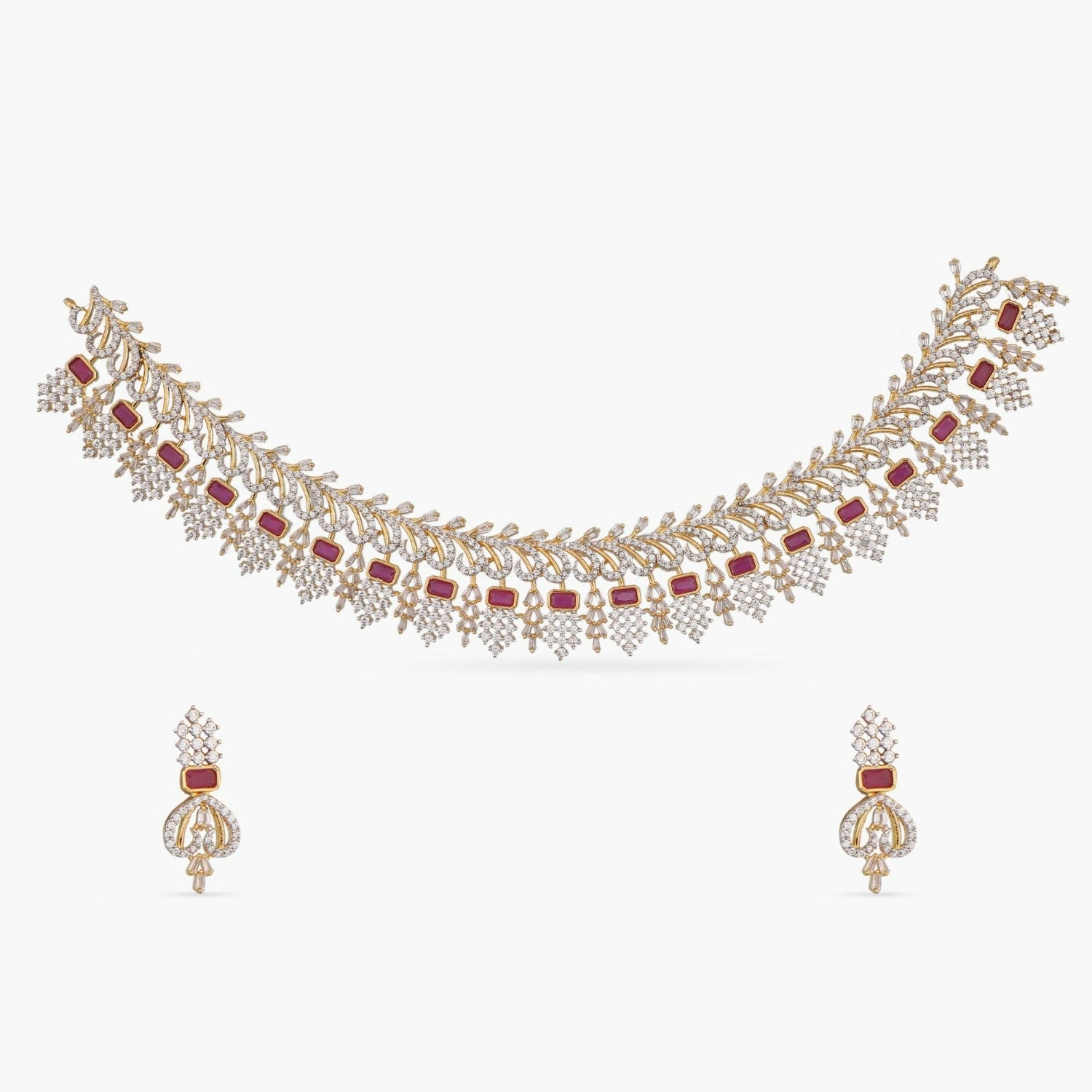 Buy Varuna Nakshatra CZ Necklace Set