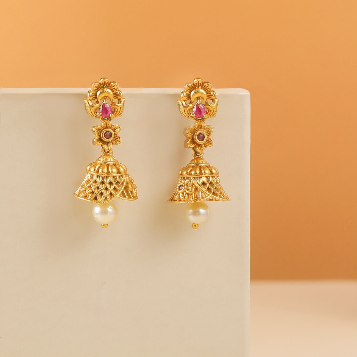 Buy Antique Gold Plated Sana Jhumka Earrings | Tarinika - Tarinika ...