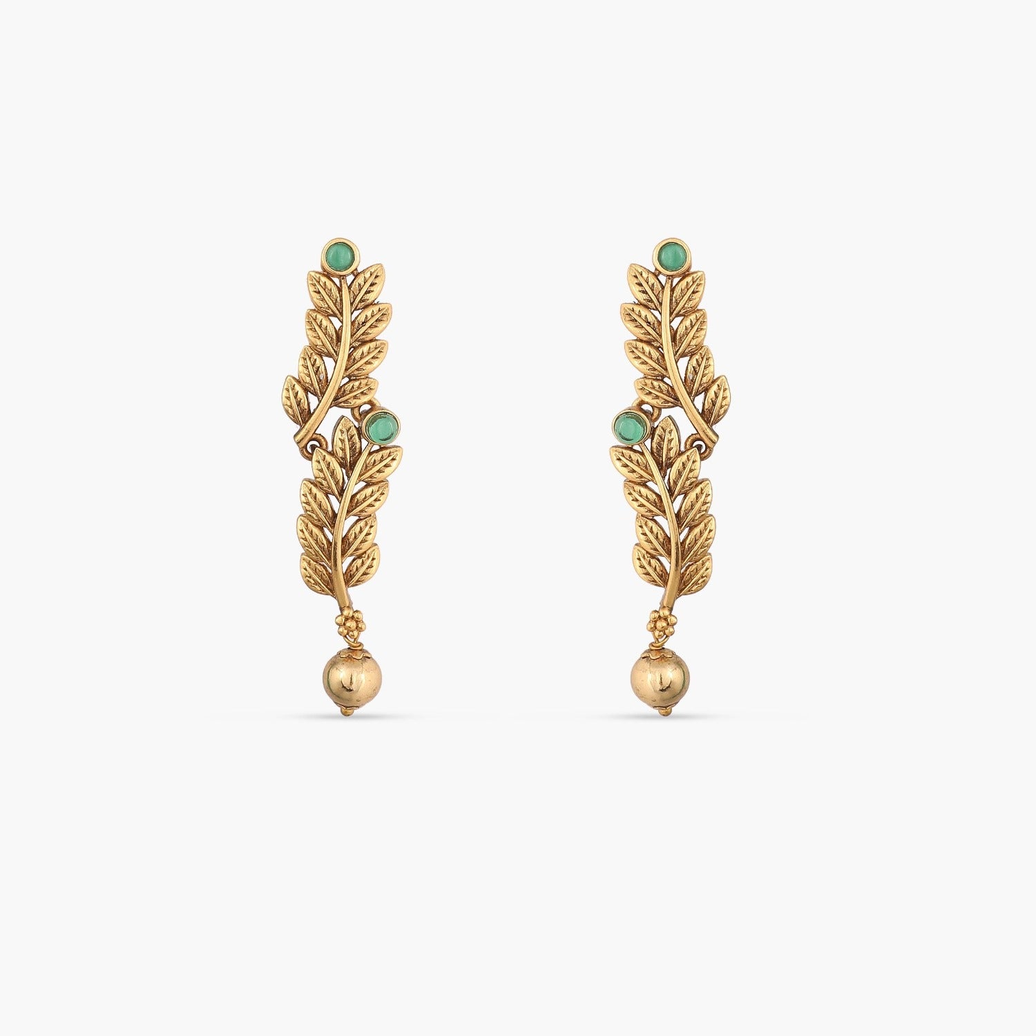 Jalaja Floral Pearl Drop Earrings