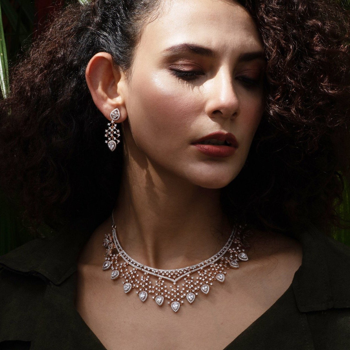Fiona Nakshatra CZ Necklace Set : Buy Indian jewelry online on Tarinika ...
