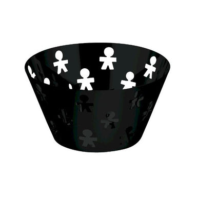 Alessi MSA04/29 B CACTUS! Fruit Holder in Steel Coloured With Epoxy  Resin, Black