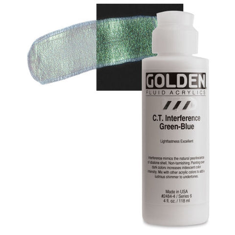 Golden interference paint