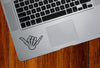 TP - Skeleton Hand SHAKA - Vinyl Trackpad Decal Tablet Sticker (3.5"w x 2.25"h) © YYDC