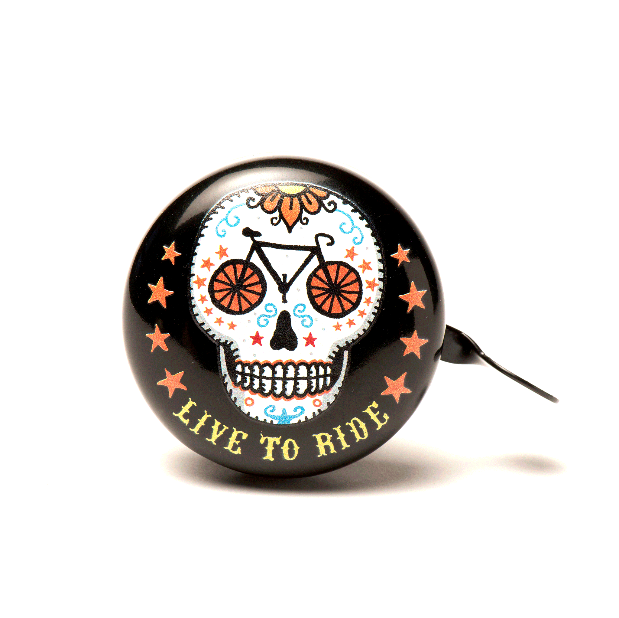 skull bicycle bell