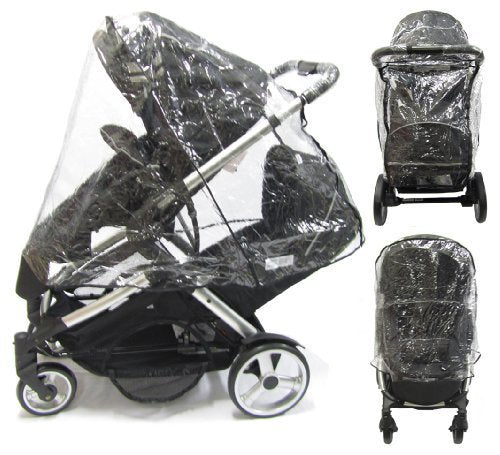 universal double pram rain cover