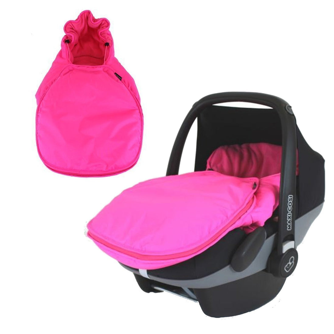 car seat footmuff pink