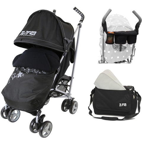 pushchairs with footmuff and raincover