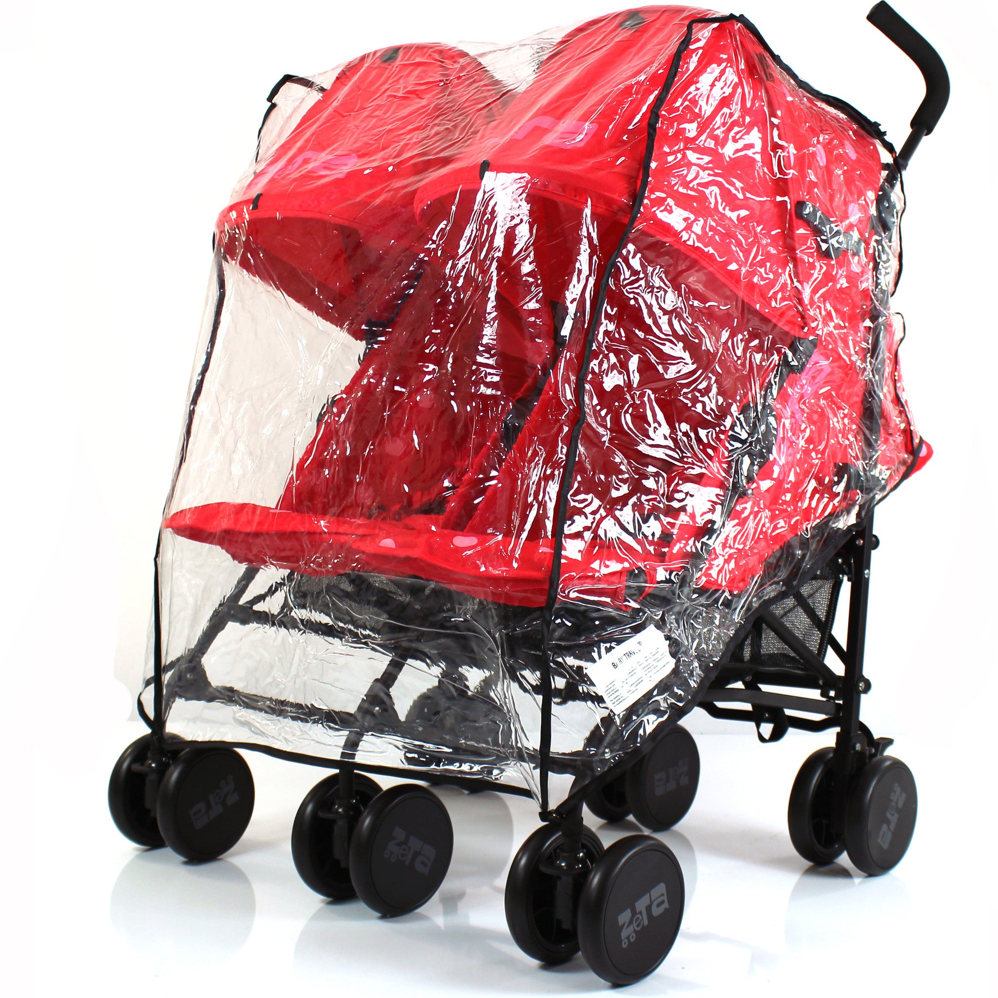 universal double pram rain cover