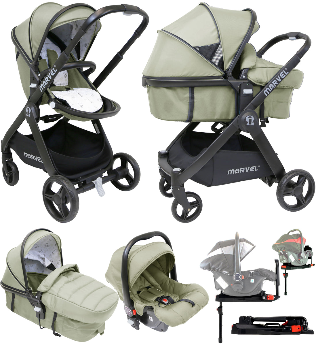 isafe marvel 3in1 pram