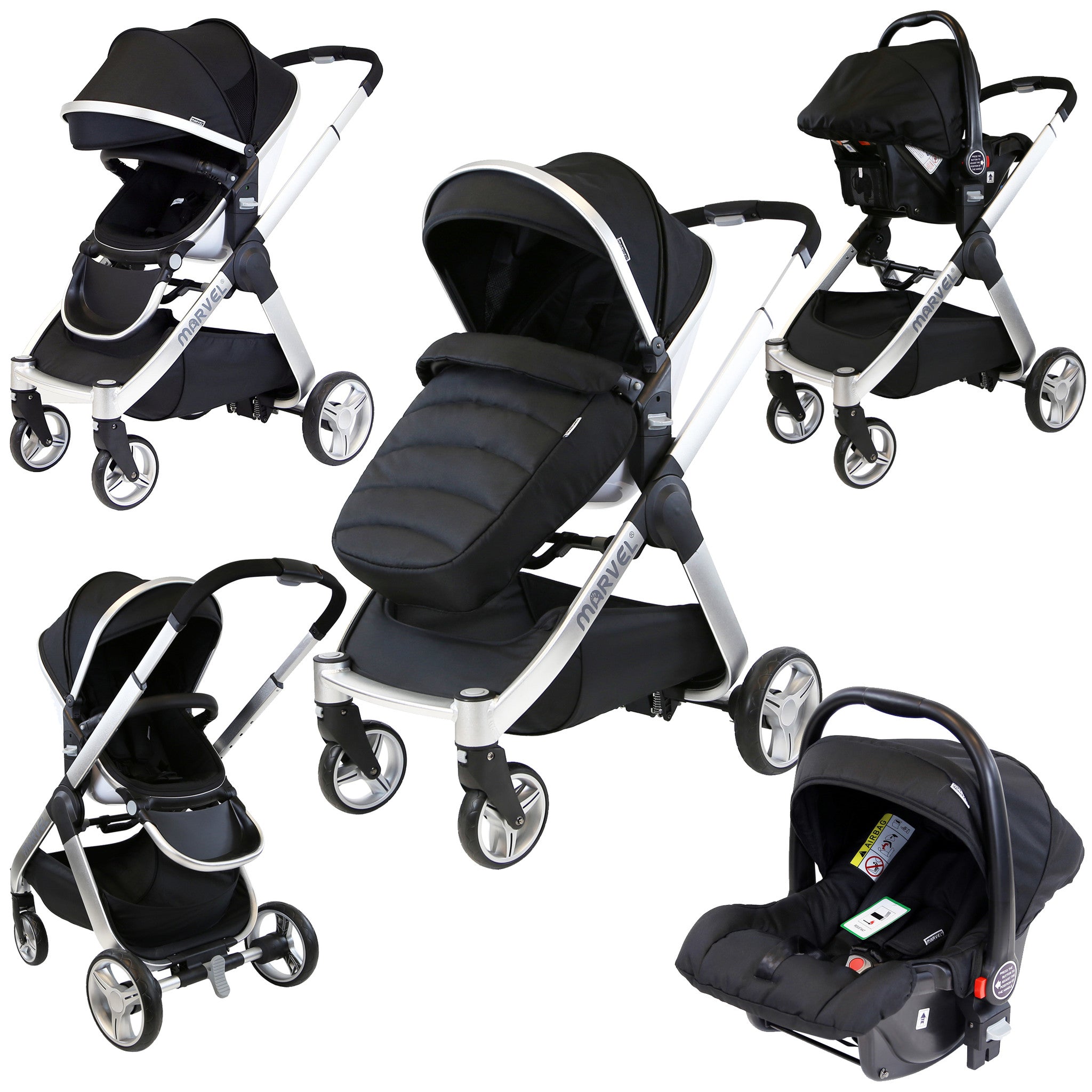 isafe baby pram travel system 3in1