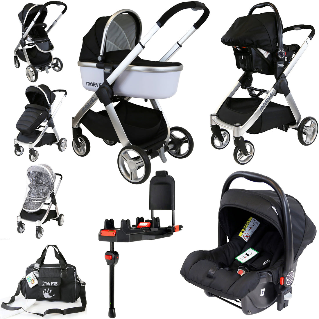 isafe marvel 3in1 pram