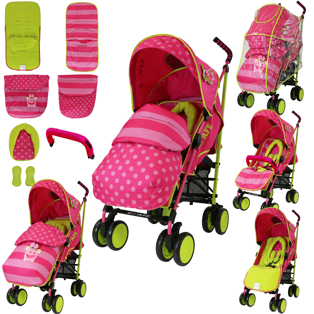 strollers with footmuff and raincover