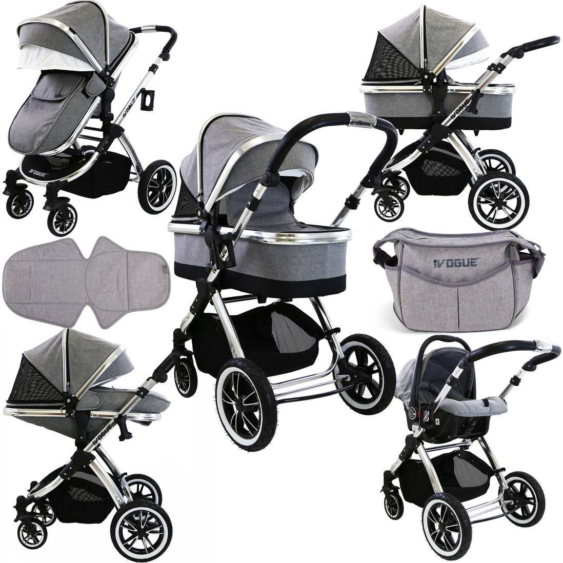 ivogue travel system grey