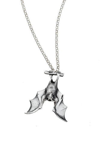 Tarra Rosenbaum silver flying bat necklace