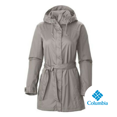 columbia women's pardon my trench rain jacket