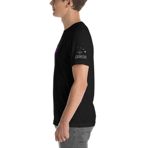 black tee shirt side view