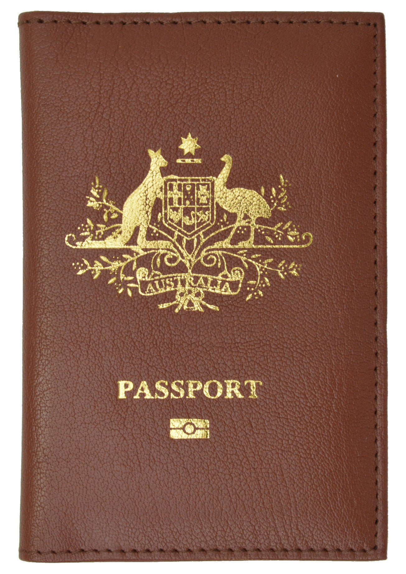 Australia Passport Cover Genuine Leather Passport Wallet for Travel 15 – Marshalwallet