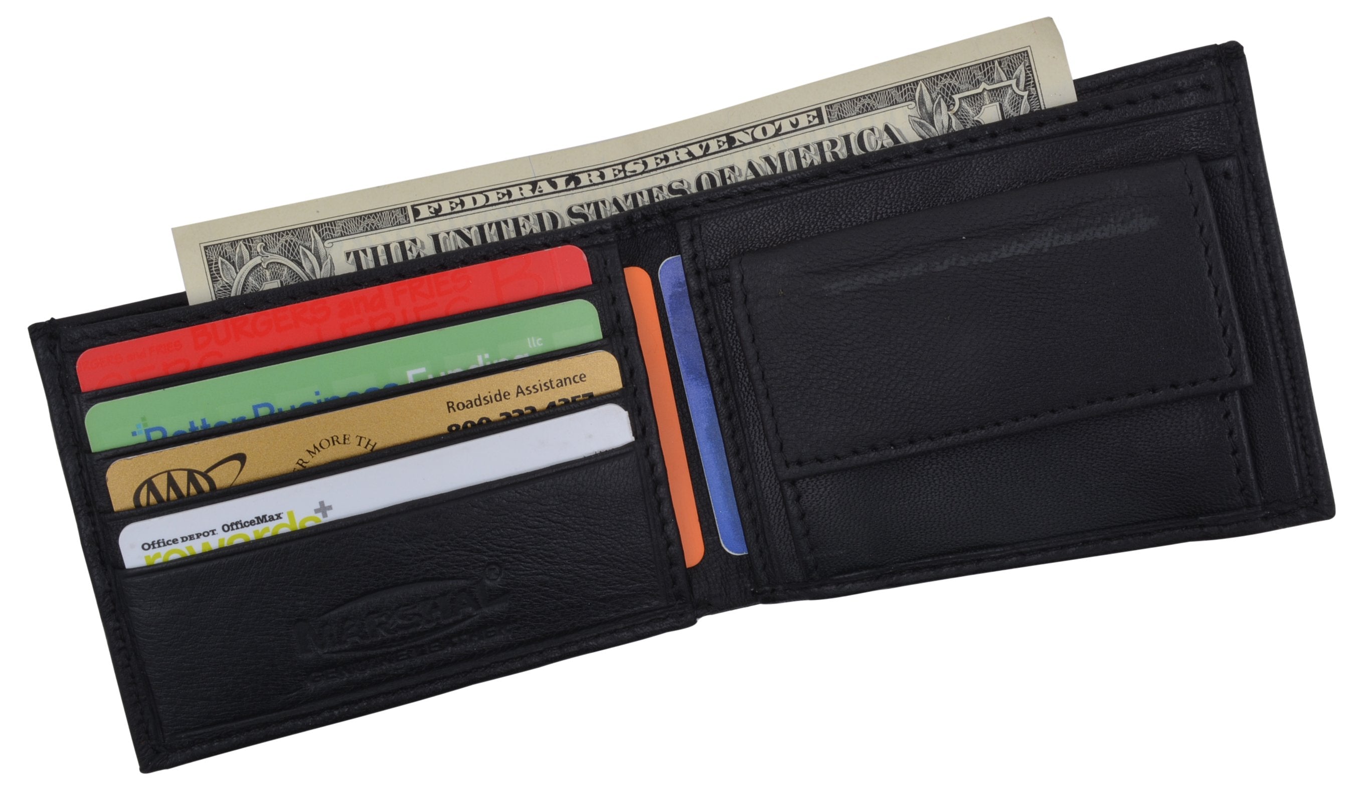 Boys Slim Compact Card and Coin Pocket Bifold Leather Wallet K600 – Marshalwallet