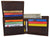 Men's Cowhide Leather USA Flag Eagle Logo RFID Bifold Wallet /53HTC Eagle Flag-[Marshal wallet]- leather wallets