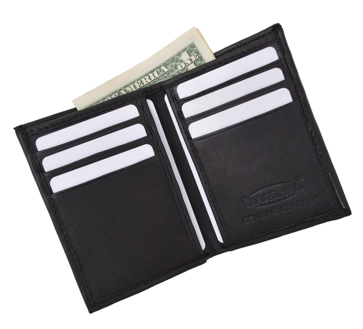 New RFID Blocking Slim Thin Mens Bifold Soft Genuine Leather ID Wallet ...