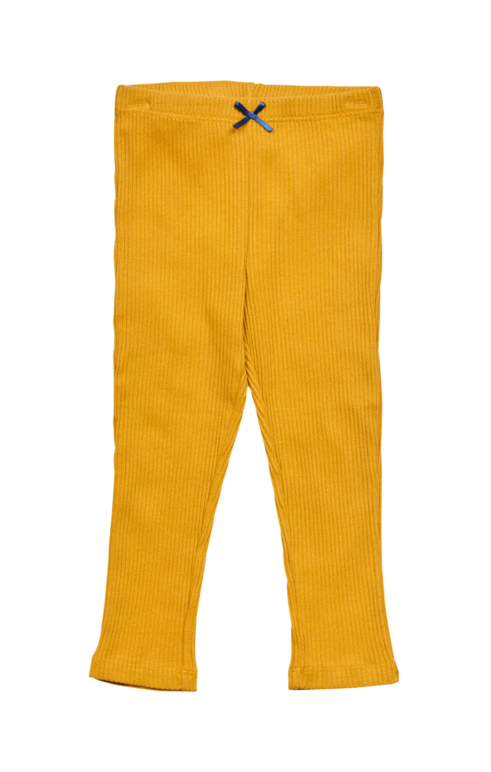 mustard baby leggings