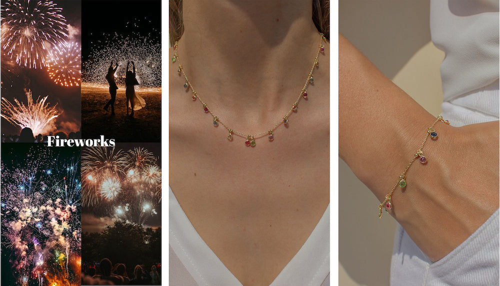 collana bracciale fireworks alfyo