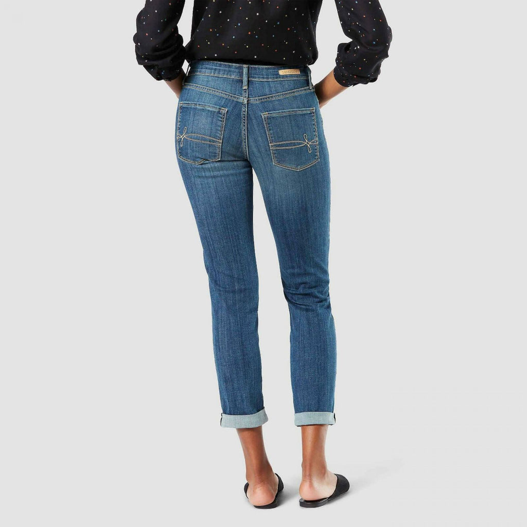 DENIZEN from Levi's Women's Mid-Rise Modern Slim Cuffed Jeans –  Biggybargains