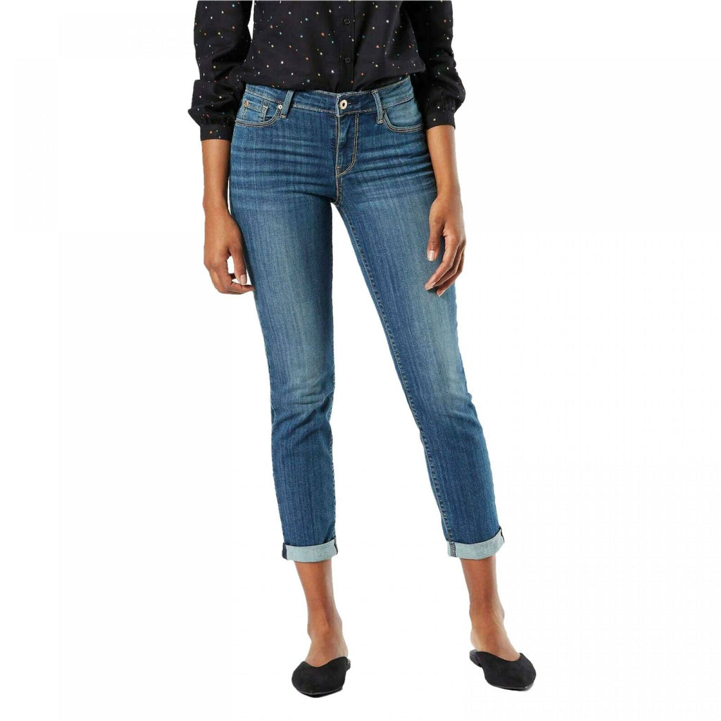 Mid-Rise Modern Slim Cuffed Jeans 